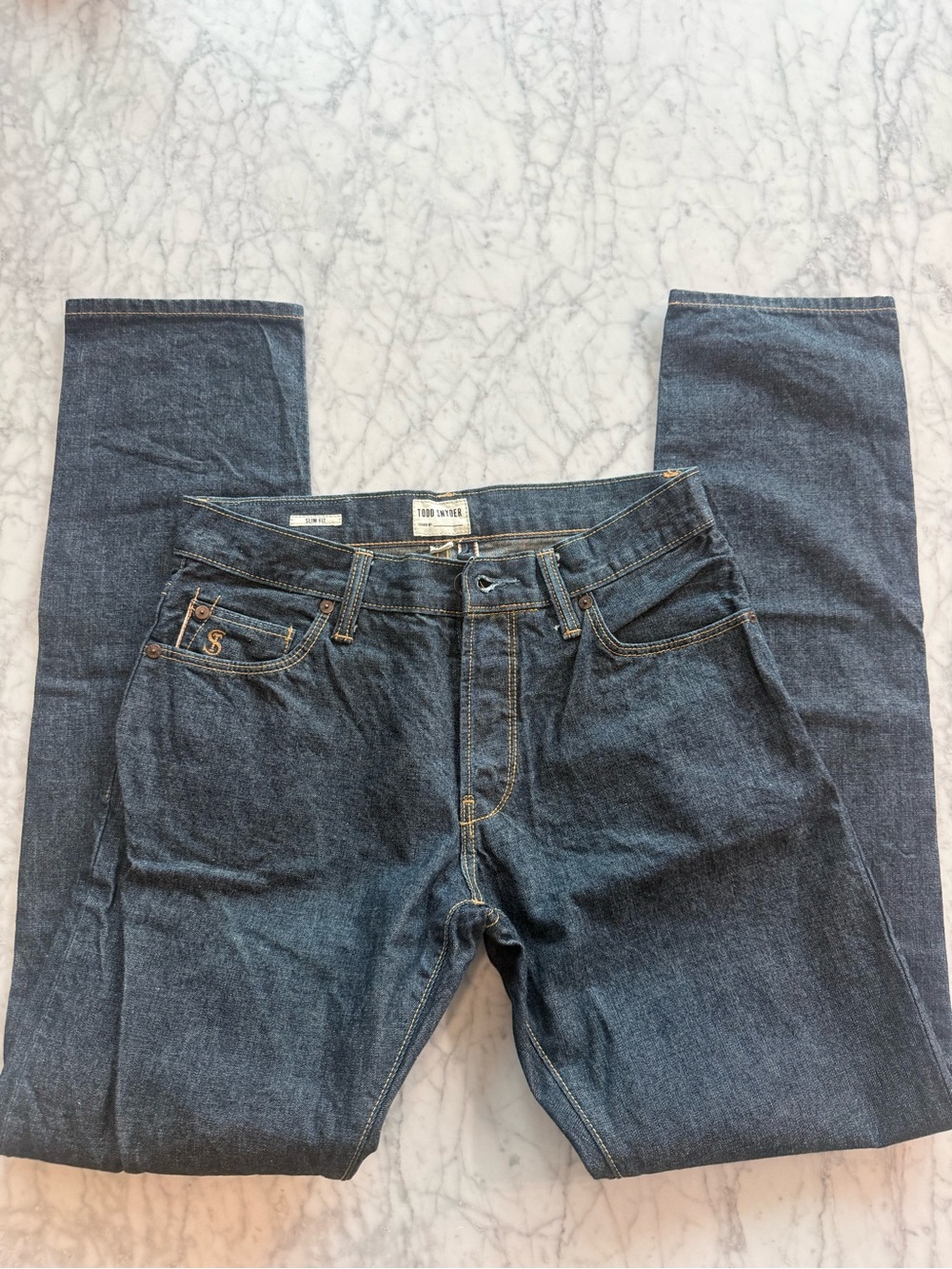 Todd Snyder Indigo Relaxed-Fit Men’s Jeans
